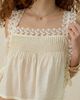 Steve Madden Steve Madden Easten Sheer Side-Tie Lace Trim Cami in Cream, Women's at Urban Outfitters - 5