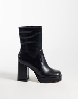 Steve Madden Steve Madden Echos platform high ankle boots in black leather