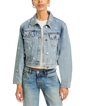 Steve Madden Steve Madden Embellished Blu Jacket