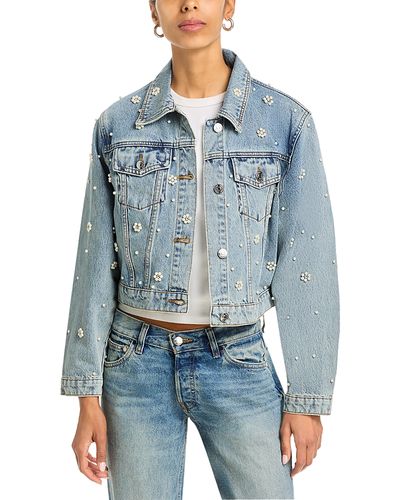 Steve Madden Steve Madden Embellished Blu Jacket