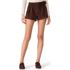 Steve Madden Steve Madden Evanda Belted Faux Suede Shorts