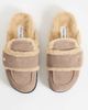 Steve Madden Steve Madden faux shearling clogs in mushroom-Neutral - 2
