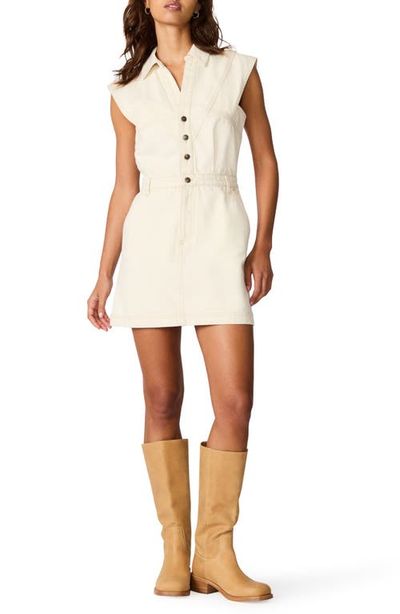 Steve Madden Steve Madden Felicite Cotton Denim Mini Shirtdress