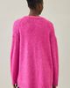 Steve Madden Steve Madden Finley Oversized V-Neck Cardigan in Rose Violet, Women's at Urban Outfitters - 4