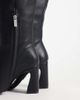 Steve Madden Steve Madden Flares-H block heel pointed toe knee boots in black - 3