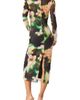Steve Madden Steve Madden Floral Long Sleeve Mesh Midi Dress - 1