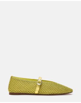 Steve Madden Steve Madden Gayla woven ballet flats in lime-Green