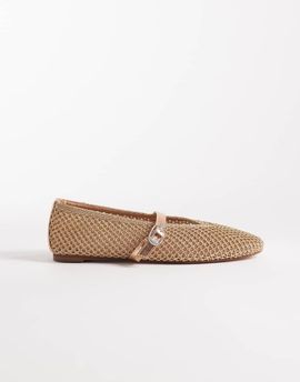 Steve Madden Steve Madden Gayla woven ballet flats in rose gold