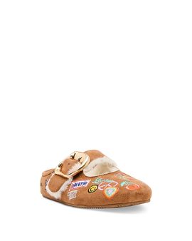 Steve Madden Steve Madden Girls' Jcloudye Cozy Faux Fur Trim Moccasins Little Kid, Big Kid