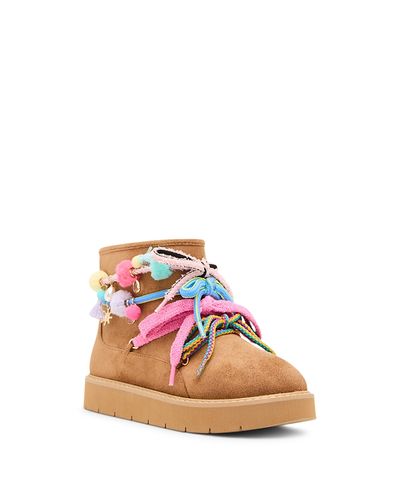 Steve Madden Steve Madden Girls' Jpuff Pom-Pom Boots Toddler, Little Kid, Big Kid