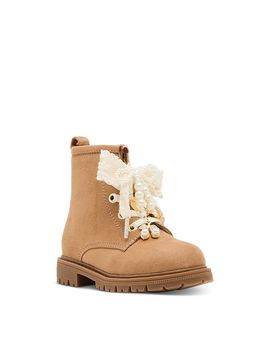Steve Madden Steve Madden Girls' Luxelle Embellished Lace Up Boots Toddler, Little Kid