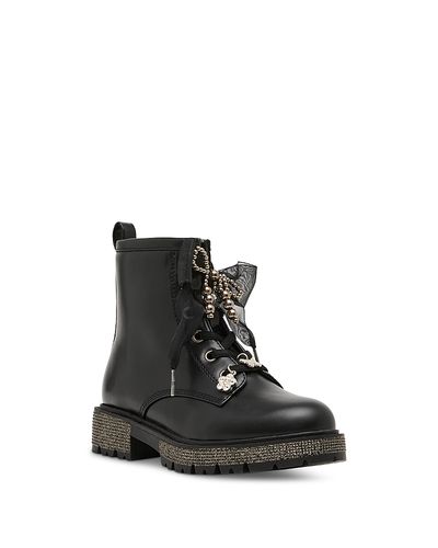 Steve Madden Steve Madden Girls' Luxelle Embellished Lace Up Boots Toddler, Little Kid, Big Kid