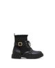 Steve Madden Steve Madden Girls' Ruffle Buckle Strap Combat Boots Little Kid, Big Kid - 6