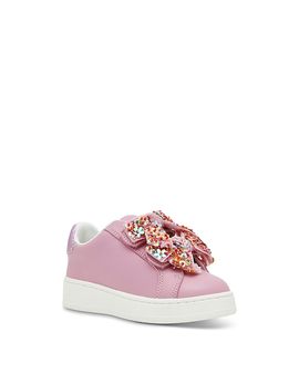 Steve Madden Steve Madden Girls' Ttales Bow Embellished Sneakers