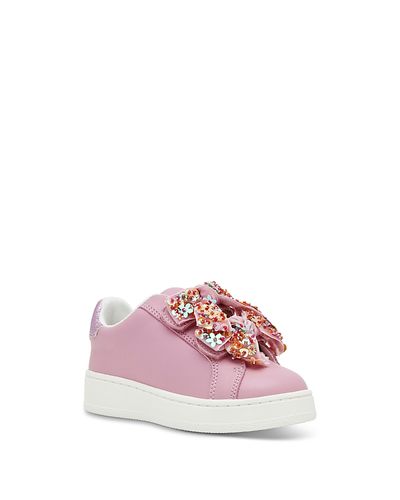 Steve Madden Steve Madden Girls' Ttales Bow Embellished Sneakers