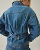 Steve Madden Steve Madden Henrietta Denim Trucker Jacket in Tinted Denim, Women's at Urban Outfitters - 1