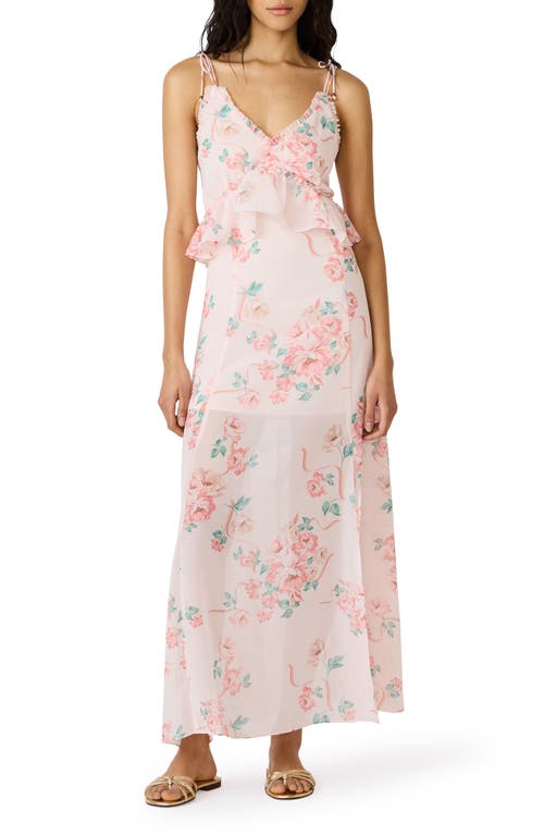 Steve Madden Steve Madden Ilara Floral Ruffle Detail Maxi Dress