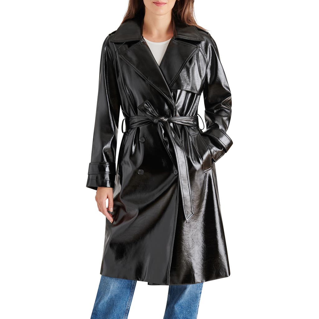 Steve Madden Steve Madden Ilia Faux Leather Trench Coat