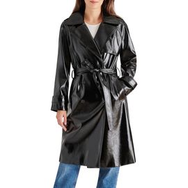Steve Madden Steve Madden Ilia Faux Leather Trench Coat