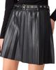 Steve Madden Steve Madden Isha Pleated Faux Leather Miniskirt - 4