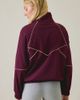 Steve Madden Steve Madden Jacey Piped Oversized Track Jacket in Deep Fig, Women's at Urban Outfitters - 3