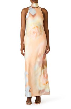 Steve Madden Steve Madden Jaidan Satin Scarf Maxi Dress