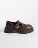 Steve Madden Steve Madden Kendari chunky loafers with buckle detailing in brown leather - 1