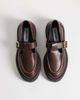Steve Madden Steve Madden Kendari chunky loafers with buckle detailing in brown leather - 3