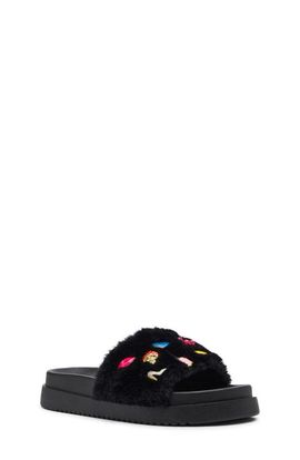 Steve Madden Steve Madden Kids' JDUMBO-R Faux Fur Slide Sandal