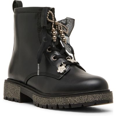 Steve Madden Steve Madden Kids' Jluxelle Faux Leather Combat Boot