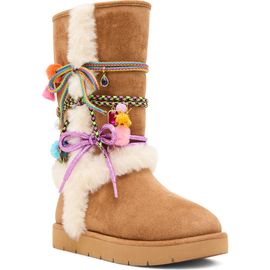 Steve Madden Steve Madden Kids' Jsteffie Faux Fur Trim Boot