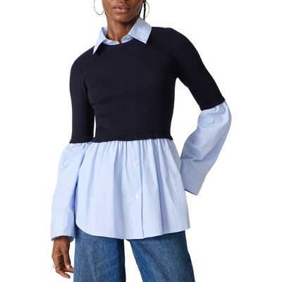 Steve Madden Steve Madden Lenny Mixed Media Sweater