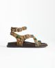Steve Madden Steve Madden Linear studded footbed sandals with buckle strap in taupe suede-Neutral - 1