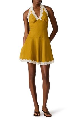 Steve Madden Steve Madden Liza Lace Halter Minidress