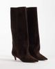 Steve Madden Steve Madden Luca kitten heeled knee boots in brown suede - 2