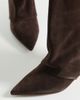 Steve Madden Steve Madden Luca kitten heeled knee boots in brown suede - 3
