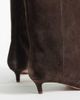 Steve Madden Steve Madden Luca kitten heeled knee boots in brown suede - 4