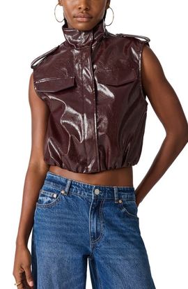 Steve Madden Steve Madden Luxie Faux Leather Vest