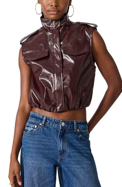 Steve Madden Steve Madden Luxie Faux Leather Vest