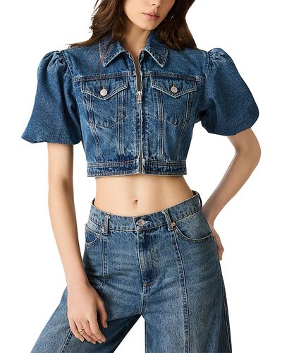 Steve Madden Steve Madden Marcy Puff Sleeve Denim Jacket