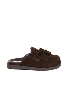 Steve Madden Steve Madden Maurea fringe clogs in brown suede