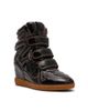 Steve Madden Steve Madden Mavis wedge sneakers brown patent-Red - 1