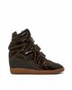 Steve Madden Steve Madden Mavis wedge sneakers brown patent-Red - 3