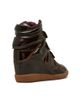 Steve Madden Steve Madden Mavis wedge sneakers brown patent-Red - 4