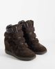 Steve Madden Steve Madden Mavis wedge sneakers in dark brown suede - 2