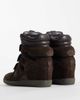 Steve Madden Steve Madden Mavis wedge sneakers in dark brown suede - 4