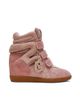 Steve Madden Steve Madden Mavis wedge sneakers in pink suede - 1