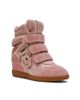 Steve Madden Steve Madden Mavis wedge sneakers in pink suede - 2