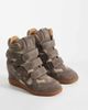 Steve Madden Steve Madden Mavis wedge sneakers in taupe suede-Neutral - 2