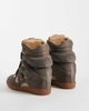 Steve Madden Steve Madden Mavis wedge sneakers in taupe suede-Neutral - 4